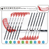 Florbalový set MPS BOOMERANG Red/Black Pomer hokejok: 9ks ľavá / 3ks pravá