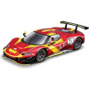 BBURAGO Ferrari 296 GT3, Model športového automobilu, pČervenámontovaný, 1:43, Ferrari Racing 296 GT3, Akékoľvek pohlavie, Kov, Plast