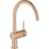 GROHE Minta páková drezová batéria, výška výtoku 231 mm, kartáčovaný Warm Sunset, 32917DL0