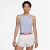Nike AeroSwift Women's Dri-FIT ADV Running Crop Tank Top Ghost/Blue Void 8 (XS)