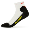 SALOMON Športové ponožky SPEEDCROSS ANKLE white/deep black/empire yellow - biele/čierne Veľkosť: L (42-44)