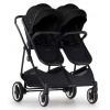 Crescent Twin 360, Športový kočík pre dvojičky, čierny