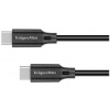 kruger & matz km1261 základný kábel usb-c/usb-c 2,5 m čierny
