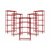 Trestles Balíček 5xSUPER HIT - Policový regál 1800x900x400 Farba: červená