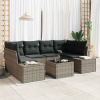 zahrada-XL Súprava záhradných pohoviek Manuálny 7 pcs Sivá 55 x 55 x 37 cm 3355628