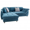 Livetastic ROHOVÁ SEDACIA SÚPRAVA, textil, modrá - Online Only obývacie izby - 002310001604