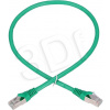 LAN síťový kabel Patchcord CAT.6 FTP 0,5m 1GBIT fóliovaný kroucený pár, měděný