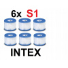 6x FILTRAČNÁ VLOŽKA, TYP S1, pre čerpadlo záhradného bazéna INTEX 29001.