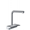 HansGrohe M81 - Drezová batéria Aquno Select s výsuvnou koncovkou a plochým sprchovým prúdom, sBox, chróm 73830000