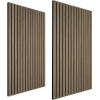 tectake 405390 akustické panely sonic wall drevený vzhľad - tmavý dub, sada 2 ks