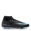 Nike Mercurial Superfly 10 Academy Artificial Ground Football Boots Black/Blue 10 (45)