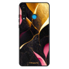 Lesklé pouzdro iSaprio pro Huawei P30 Lite - Gold Pink Marble (Lesklé pouzdro, kryt, obal iSaprio Exclusive na mobil Huawei P30 Lite s motivem Gold Pink Marble - elegantní skleněný vzhled, skvělá ochr