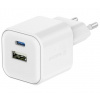 SWISSTEN SÍŤOVÝ ADAPTÉR 12W 1x USB-C + 1x USB-A BÍLÝ 22071500