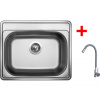 Sinks COMFORT 600 + ELASTA nerez/šedá