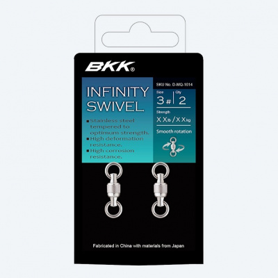 BKK Obratlík Infinity Swivel Velikost 00 25kg 2ks