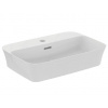 Ideal Standard Ipalyss - Umývadlo na dosku, 55x38 cm, s prepadom, otvor na batériu, Ideal Plus, biela E2077MA