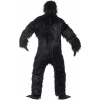 Smiffy's Adult Men's Gorilla Deluxe Costume, Bodysuit with Rubber Chest, Mask, Hands and Feet, Party Animals, Serious Fun, One S