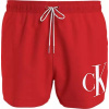 Pánske plavky SHORT DRAWSTRING KM0KM00967 XM9 červená - Calvin Klein XL