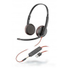 HP Poly POLY Blackwire 3225 Slúchadlá s mikrofónom Kábel Pres hlavu Hovor / hudba USB Typ-A Čierna (209747-101)