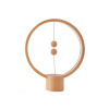 Lampa LED stolná HENG BALANCE ROUND USB LIGHT WOOD