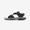 QUECHUA Pánske turistické sandále NH500 sivé 40