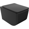 Mexen Vera WC misa Rimless s pomaly padajúcim sedátkom, duroplast, Čierna matná - 30164070