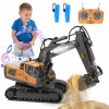 BAGR HRAČKA PRE DETI S OVLÁDAČOM STAVEBNÝ STROJ AUTÍČKO DARČEK