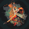 Vymalujsisam.sk Maľovanie podľa čísiel - Pole dance Veľkosť: 50x50cm, Rám: Bez rámu, iba zrolované plátno