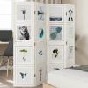 zahrada-XL Paraván 4 panely biely masívne drevo paulovnie 358689