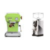 Ascaso Dream PID, Fresh Pistachio + Eureka Mignon Turbo, CR chrome