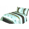 Prikrývka na posteľ - Zbychpol 260 x 240 cm bielej posteľnej postele, odtiene šedej, zlatá (Bedspread Bedspreads 240x260 +2 postele pre posteľ)
