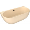 PAGODA nástenná vaňa z liateho mramoru 170x85x58cm, béžová mat