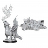Dungeons & Dragons Nolzur's Marvelous Miniatures - Gold Dragon Wyrmling & Small Treasure 4 cm