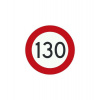 4CARS Samolepiaca značka rýchlosti 130 s priemerom 200mm 2. trieda