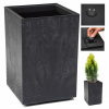 Lamela Kvetináč Karo 400x400x600 čierny beton