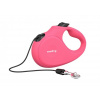Reedog Senza Basic samonavíjacie vodítko M 20kg / 5m lanko / ružové