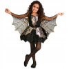 Kostým Pavúčik pre dievčatko Halloweenske šaty s krídelkami 122 cm