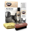 Súprava na čistenie a údržbu kože Auron / Auron Cleaner + Auron Protectant + kefa Auron Brush + mikrovlákno K2