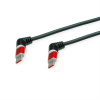 Kábel USB 2.0 CM/CM Typ C 1.5m, High Speed, PD 60w 20V3A, čierny, uhľový 90°, otočné kon., špirála