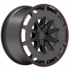 RACING LINE Racing Line LB4008 10.0x22 5x130 ET25 Bl - Black 84.1