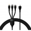 3in1 USB kábel Baseus Flash Series 2, USB-C + micro USB + Lightning, 100W, 1.5m