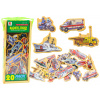 LEAN TOYS Sada drevených magnetov Vozidlá Lode Lietadlá 20 kusov