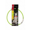 Obojok DOG FANTASY svetelný USB zelený 65cm 1ks