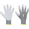 CERVA ECO crincle / Rukavice máčané bezšvové, latex - šedá/biela 9