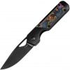 Kizer Frame Lock Mini Militaw Jonathan Styles M390 Titanium+Camo Carbon 80's Ki3634SA1