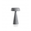 PLUST collection Stolová lampa Fade, nízka, Farba svetlošedá