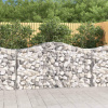 vidaXL Oblúkové gabiónové koše 40 ks 200x50x100/120cm pozinkov. železo