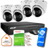 EZ-IP BY DAHUA Sada 4 IP dome kamier EZ-IP od spoločnosti Dahua so spoľahlivou ochranou 2K
