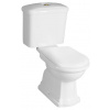 Sapho Retro - WC kombi, zadný odpad, biela/bronz WCSET12-RETRO-ZO