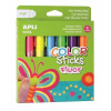 Apli Color Sticks temperové barvy suché neonové 6 x 6 g, sada